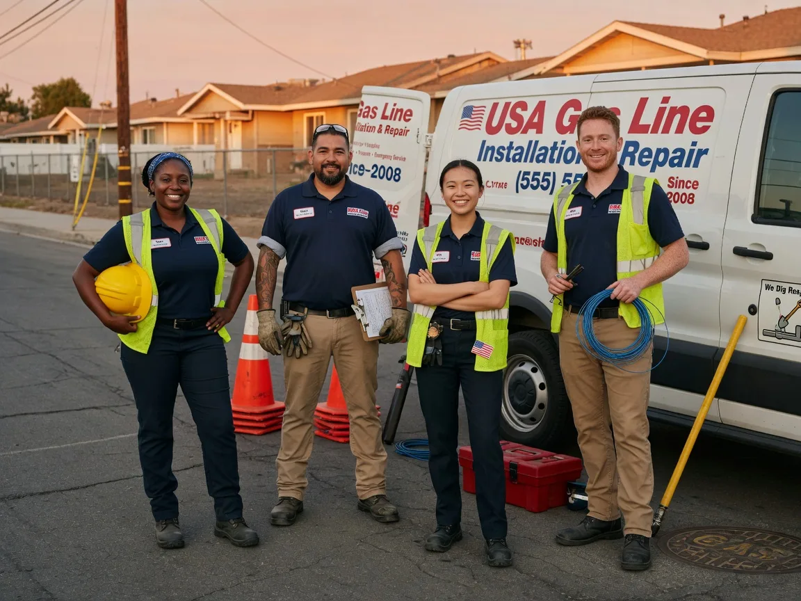 Gas Line Installation company in Almont, ND